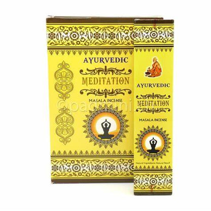 Encens Ayurvedic Masala Méditation 15 Bâtons