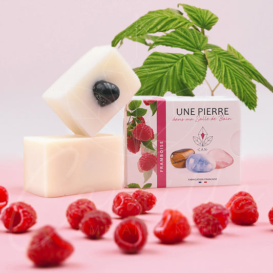 Savon framboise : une pierre dans ma salle de bain